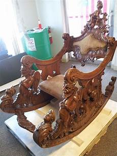 Classical Carved Wood Dining Chairs